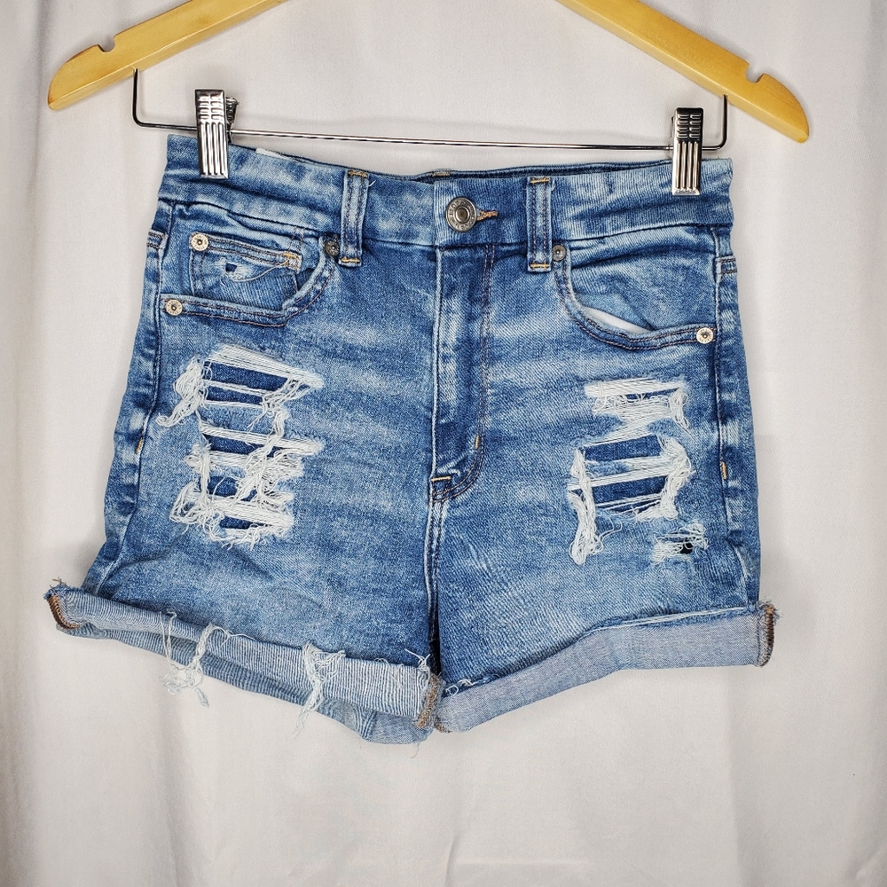 ♤ American Eagle Next Level Stretch Distressed Shorts Size 2